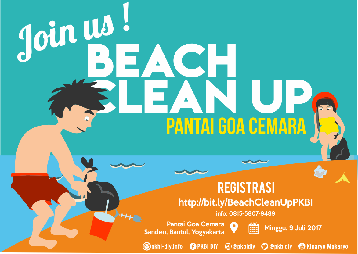 Beach Clean Up: Pantai Goa Cemara, Bantul, Yogyakarta